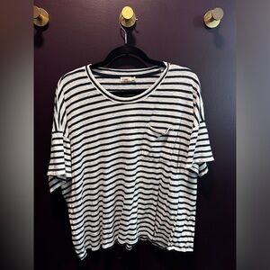NWOT Blue striped tee